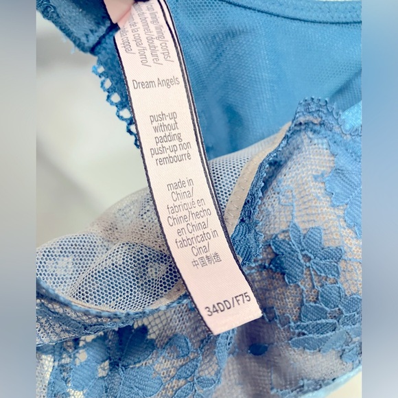 Victoria’s Secret Dream Angels Push-Up (No Padding) Bra – 34DD Blue Velvet 💙 - Picture 6 of 8